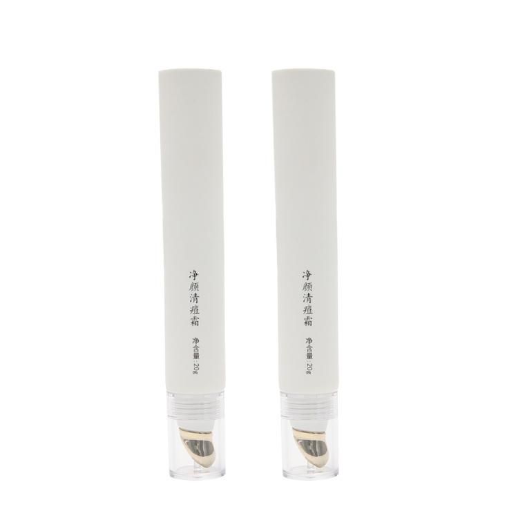 Empty Plastic Head Applicator Cosmetic Eye Cream Tubes