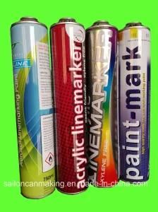 Aerosol Tin Cans for Line Marker Spray (high pressure 750ml)