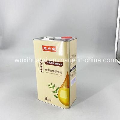 5L Square Tin Can for Food Oil/Cooking Oil/Olive Oil