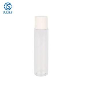 Hot Sale Factory Price Pet Packaging 220ml Clear Empty Cylinder Shape Plastic Toner Bottle