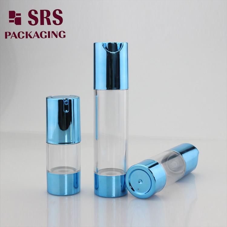 SRS Packaging Rose Gold 15ml 30ml 50ml 80ml 100ml Container Skincare Plastic Bamboo Lotion Cosmetic Packaging Serum Dispenser/Spray/Sprayer Pump Airless Bottle