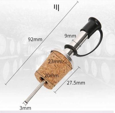 Leak-Proof Free Flow Liquor Wine Bottle Dispenser Pour Spouts with Cork