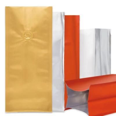 Eco-Friendly Compostable Customized Logo Printed Zipper Top Stand up Pouch Plastic Aluminum Foil Valve Coffee Packaging Bag