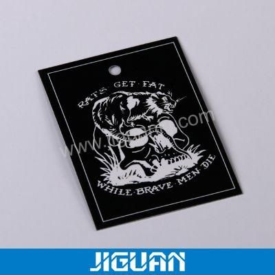 Black String Custom Printed Hangtag for Clothing