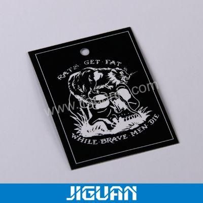Black String Custom Printed Hangtag for Clothing