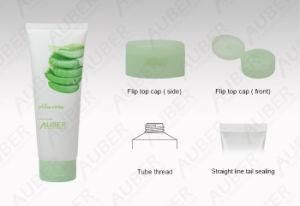 D45mm Aloe Cosmetic Tube Packaging for Facial Cleanser Custom Printed