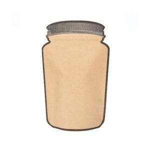 Special Shape Jar Pouch Reusable Stand up Plastic Zipper Bag