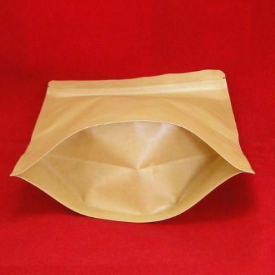 Front Window Kraft Paper Stand up Zipper Bag