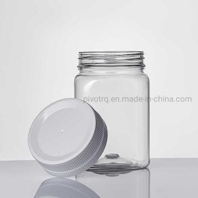 250g 400g 500g 900g 1000g Clear Pet Honey Square Bottle with Safe Ring