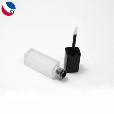 6ml Square Frosted Clear Glass Bottle Lipgloss Tube Container Mini Glass Lipgloss Bottle