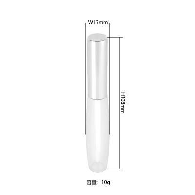 High-Grade 10g Elegant Plastic Bottle Cosmetic Packaging Round Lip Gloss Tube for Makeup