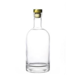 Factory Direct Sale Wholesale High Quality Liquor Alcohol Glass Flint Wine Bottle with Rubber Stopper