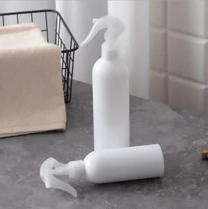 8oz 16oz Boston Round Plastic Pet White Trigger Spray Cleaning Bottle