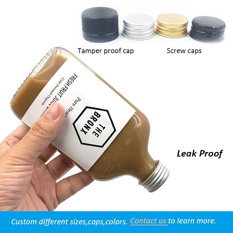 Wholesale 200ml Hip Flat Flask Glass Liquor Bottle with Aluminium Screw Sealing Cap for Wine Coffee Juice