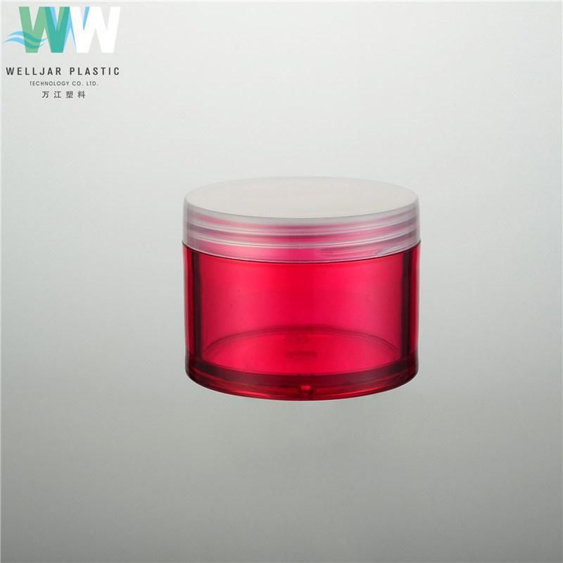 Cosmetic Bottle 100ml Pet Plastic Jar with Cap and Gasket