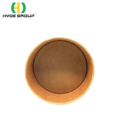1100ml Kraft Paper Bowls for Salad Meat and Soup Good Packaging Paper Bowl for Sales