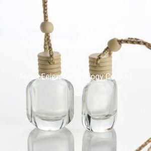Wholesale 12ml Air Wooden Cap Car Diffuser Perfume Hanging Glass Bottle for Packaging&Nbsp;