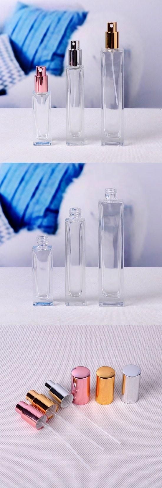 30ml Rectangle Shape Clear Empty Glass Perfume Bottle