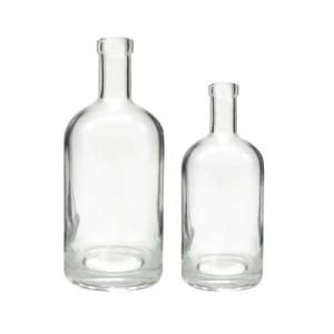 High Quality 750ml White Glass Wine Bottles Glass Spirit Bottle Vodka Bottles