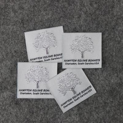 Newest Product Nice Design Thread Straight Cut Woven Label