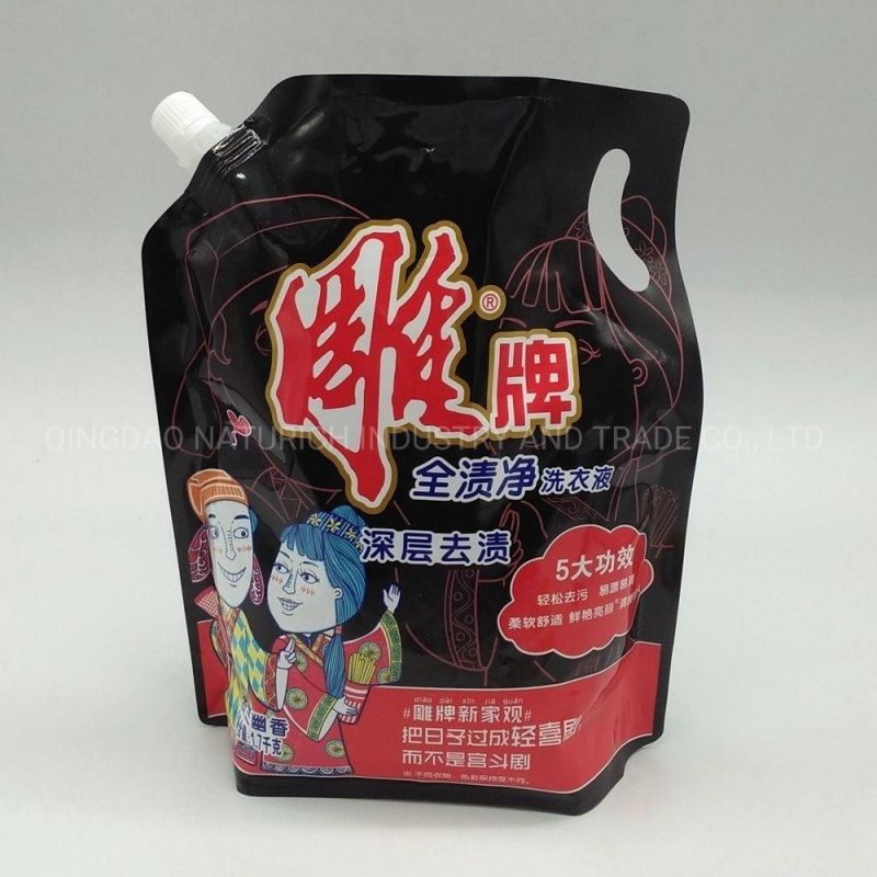 Custom Stand up Plastic Bag with Spout Top