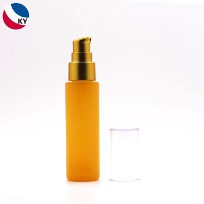 30ml Colored Pump Spray Glass Bottle Rose Gold Liquid Foundation Container