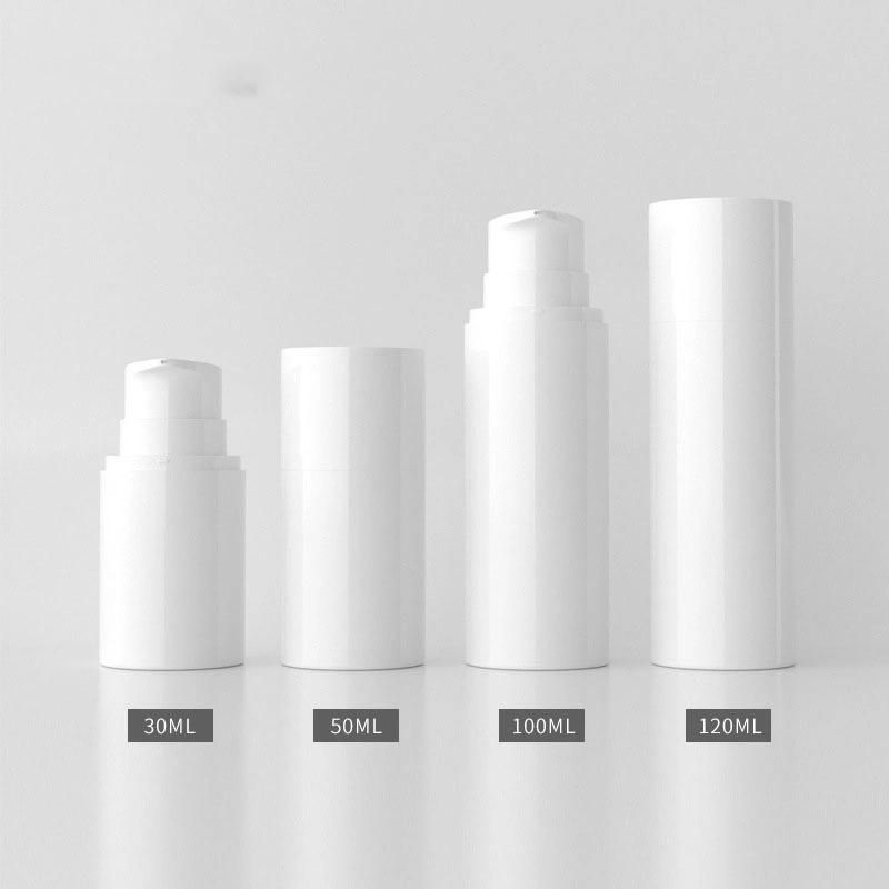 Customized Round Lotion Bottles for Skin Care Products Airless Pump Bottle