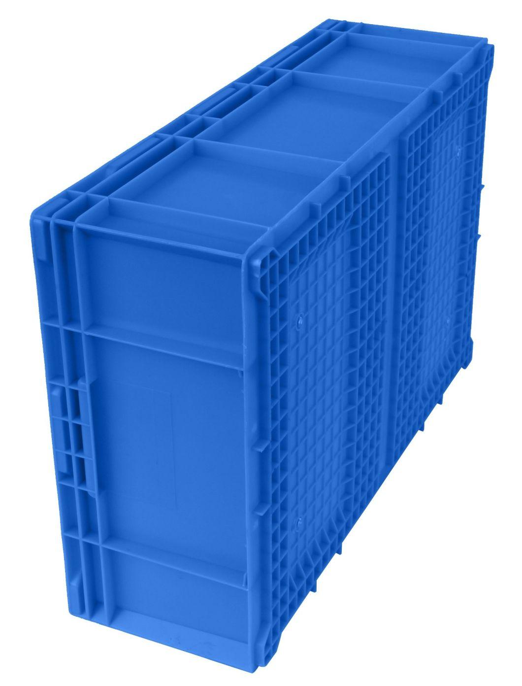 HP6c Plastic Turnover Logistics Container Box HP Standard Auto Parts Logistic Box Durable Opaque Plastic Storage Boxes