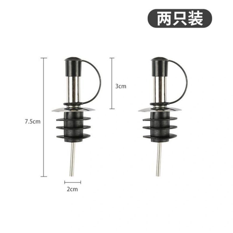 ABS PP Silicone Rubber Anti Leakage Oil Bottle Pourer