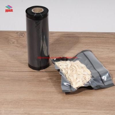 Sample Free! Black Color Seven Layers Co-Extruded Embossed Vacuum Sealer Bags &amp; Rolls for Food Keeping.