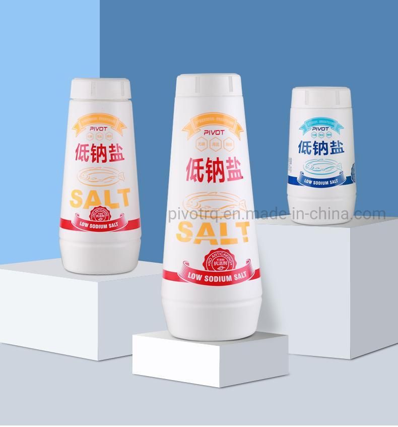 500g HDPE Salt Shaker Plastic Bottle for Salt Peppers Condiments Packing