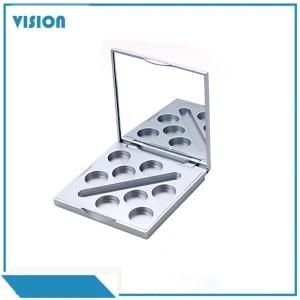 Y094-4 Square Shape 8 Color Plastic Eyeshadow Case Blusher Powder Box