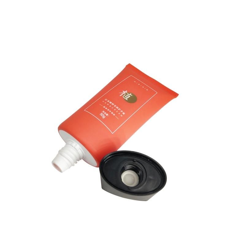 Oval 50ml Hand Cream Makeup Packaging Plastic Squeeze Tube