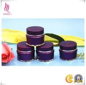 China Purple Empty Aluminum Cream Jar Cosmetics Aluminum Containers