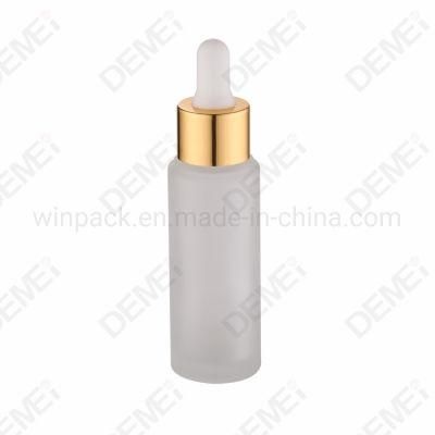 15ml 20ml 30ml 50ml Round Shape Custom Painted Pink Color Wholesale Glass Dropper Bottle for Cosmetic Packaging