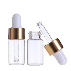 1ml 2ml 3ml 5ml Cosmetic Clear Vials Glass Small Eye Dropper Serum Bottles