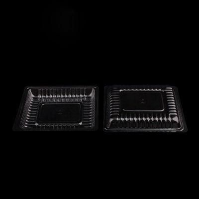 205*157*65 mm high grade rectangular food grade PET material disposable plastic blister tray