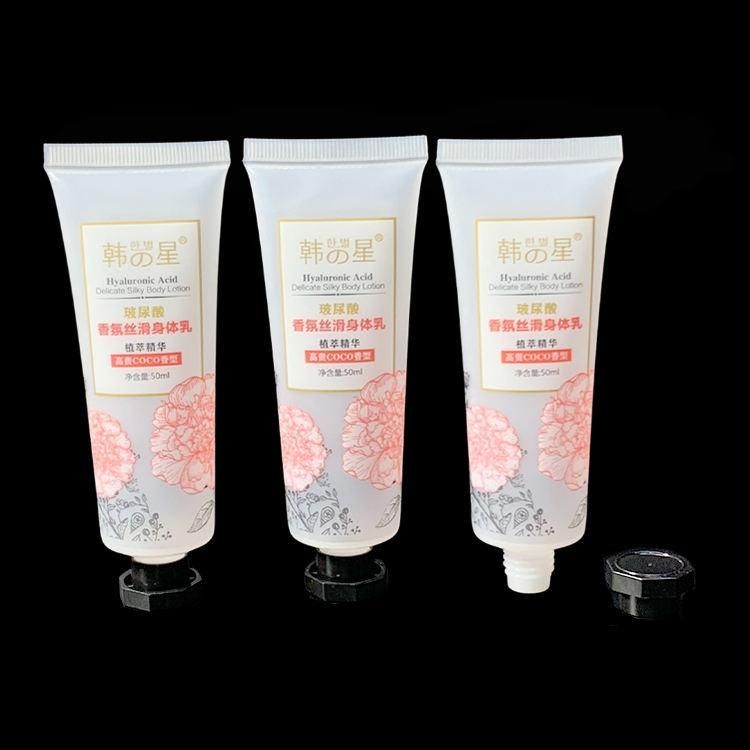 Cosmetic Packaging 150g 200g Matte Empty Tube Plastic Material Men Facial Cleanser Tube 50mm Diameter Plastic Cosmetic Tube