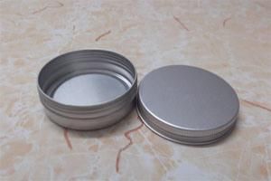 150ml Nature Color Round Shape Cosmetic Aluminium Candy Jar