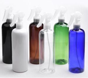 500ml Pet Plastic Round Shoulder Colorfull Trigger Mist Spray Cosmetic Packing Watering Cleaner Bottle