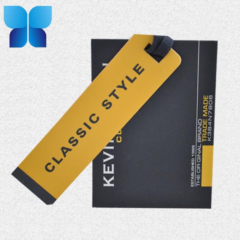 China Manufacture Printed Paper Hangtag for Clothes, Shoes, Bags