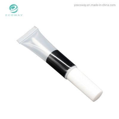 Transparent Empty Lipgloss Squeeze Tube Cosmetic Packaging
