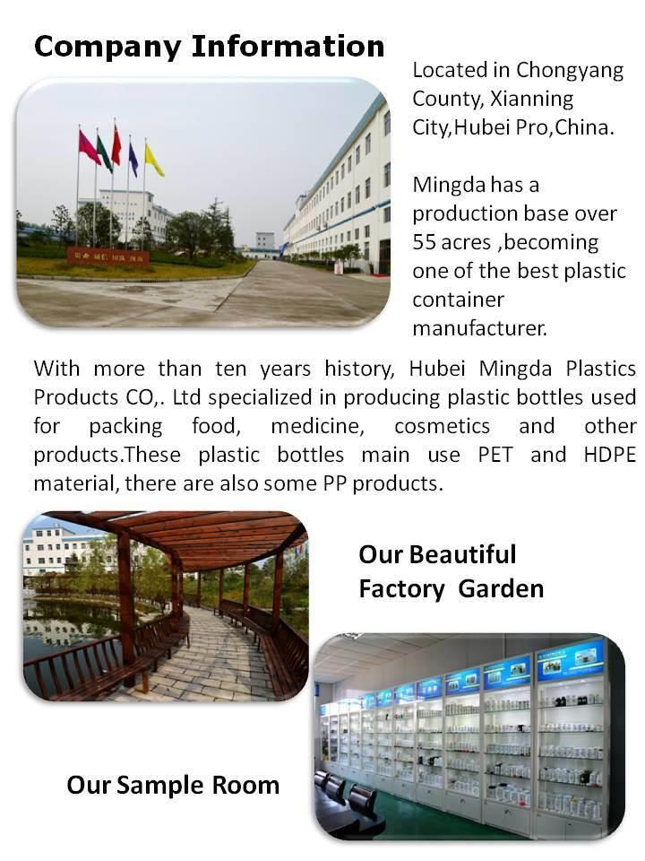 MD-783 High Quality HDPE/Pet Medicine/Food/Health Care Products Plastic Bottles