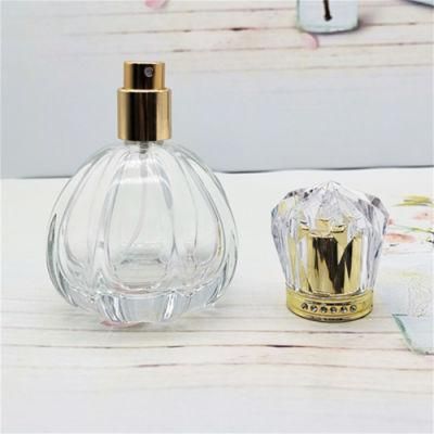 Wholesale Luxury Perfume Bottle Empty Bottles Clear Perfume Glass Bottle with Plastic Cap and Mist Sprayer Pump