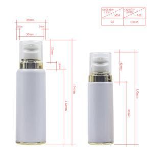 55ml/105ml Packaging Hot Stamping Shoulder Cosmetic Lotion Plastic Container