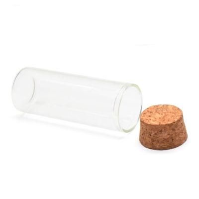 Borosilicate Jars and Tubes with Wooden Cork Sealing