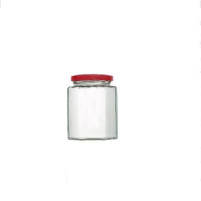 Hexagon Small Mini 45 Ml Jam Storage Food Honey Jar Glass Jar