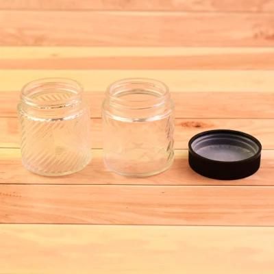 Wide Mouth Glass Jar/Glass Jar with Plastic Lid/Glass Storage Jar