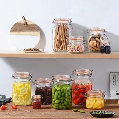 Different Sizes Round Shape Glass Jar with Cap for Packing