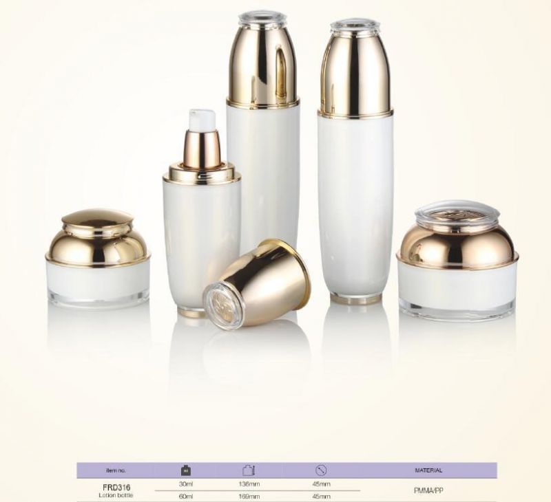 New Design PP Large Capacity Round Shoulder Straight Tube Vacuum Pump Lotion Bottle